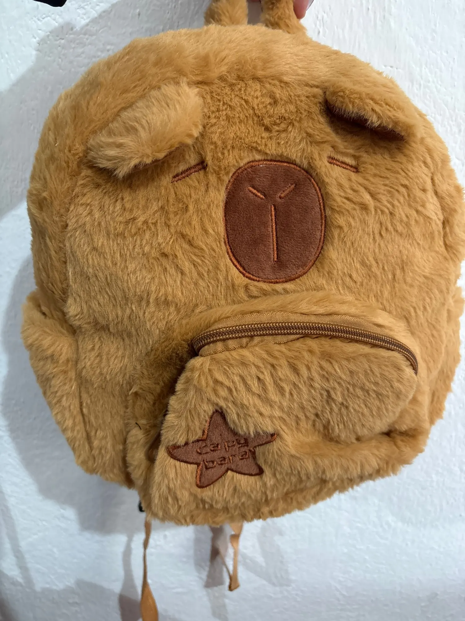 Kawaii Capybara Plush Backpack for Women Versatile Cartoon Funny Capibala Crossbody Bag aLrge Capacity Tote Bag photo review