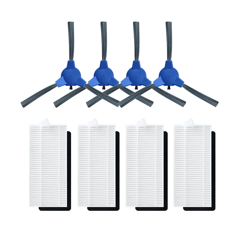 10 pz/set Spazzola Principale Spazzola Laterale Filtro Aspirapolvere Parti Kit for Cecotec for Conga 2290 Ultra 05661 Accessori for Aspirapolvere Lodevole