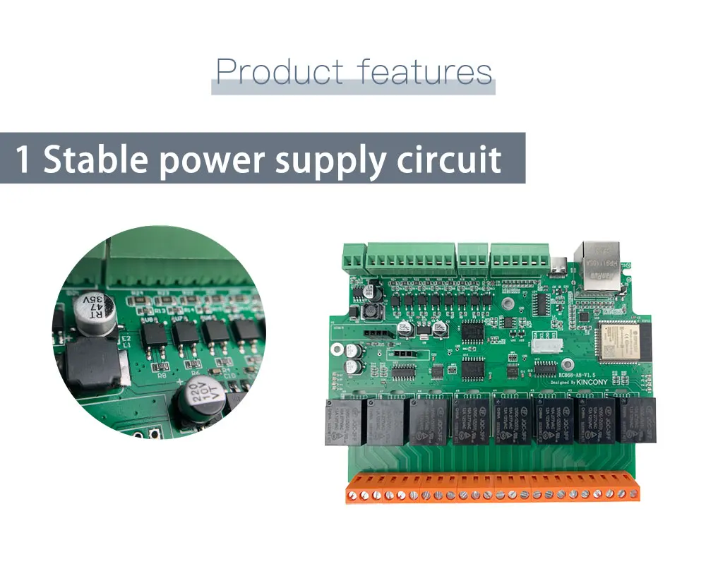 KC868-A8 ethernet relais esp32 entwicklungs board wifi schalter esphome home assistent tasmota diy – Detail 5