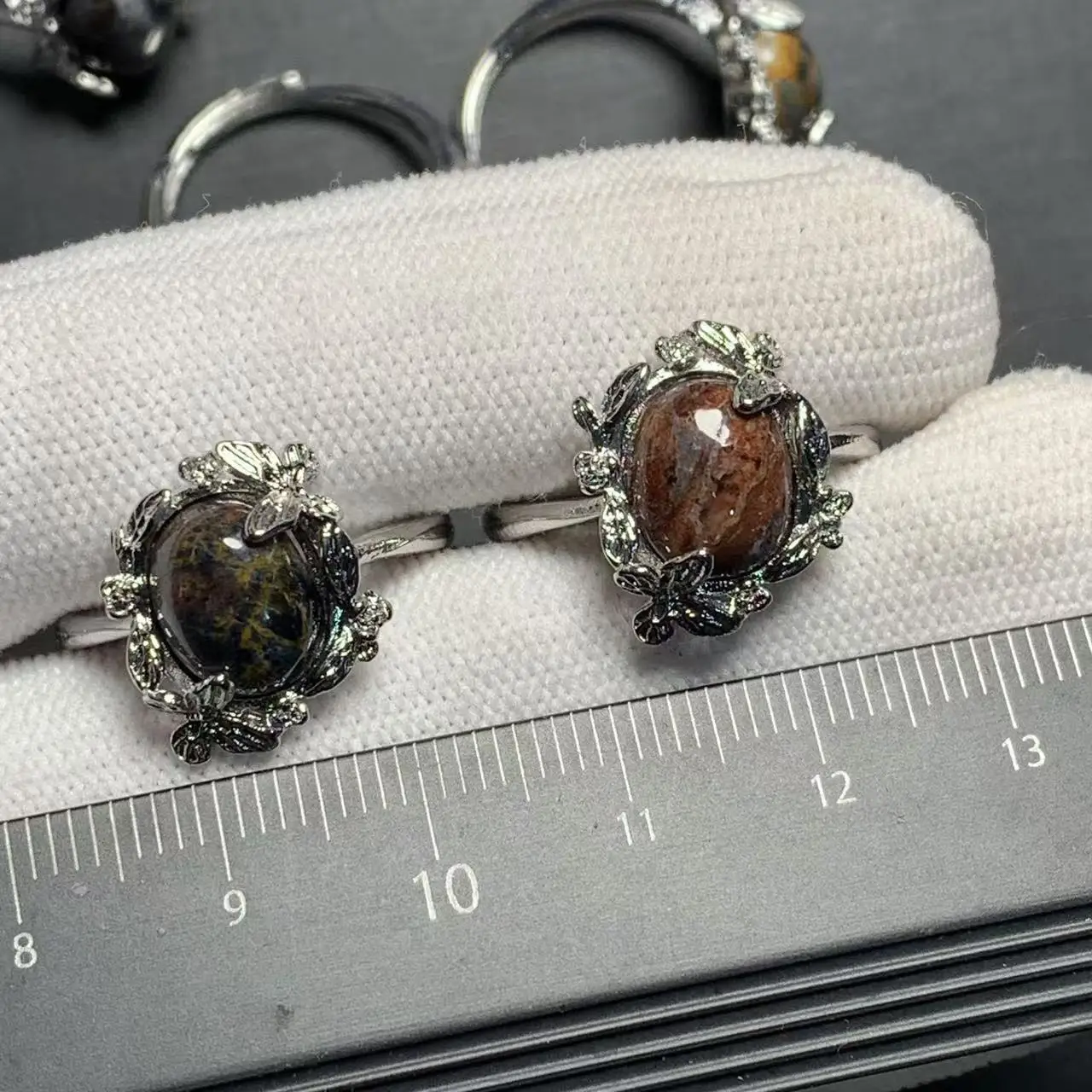 MM Natural Pietersite Ring Adjustable Female Jewelry for Women Gift Wholesale High Quality Vintage Fine
