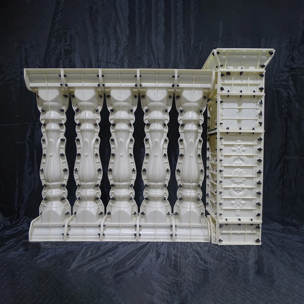 ABS Terrace Casting decorative handrail vase column concrete Fence form balustrade mold 5 Per Meter