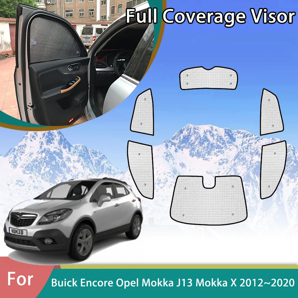 Parasole Auto Per Opel Mokka 2012-2024 - Interno Argento/Nero, Pieghevole, Isolante Termico - Foto 7