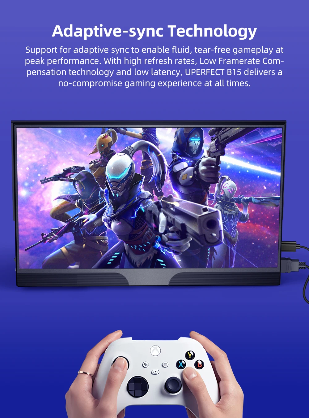 UPERFECT-޴  15.6 ġ FHD 1080P Ӹ IPS HDR FreeSync ɾ USB C  ÷ HDMI, ž ƺ