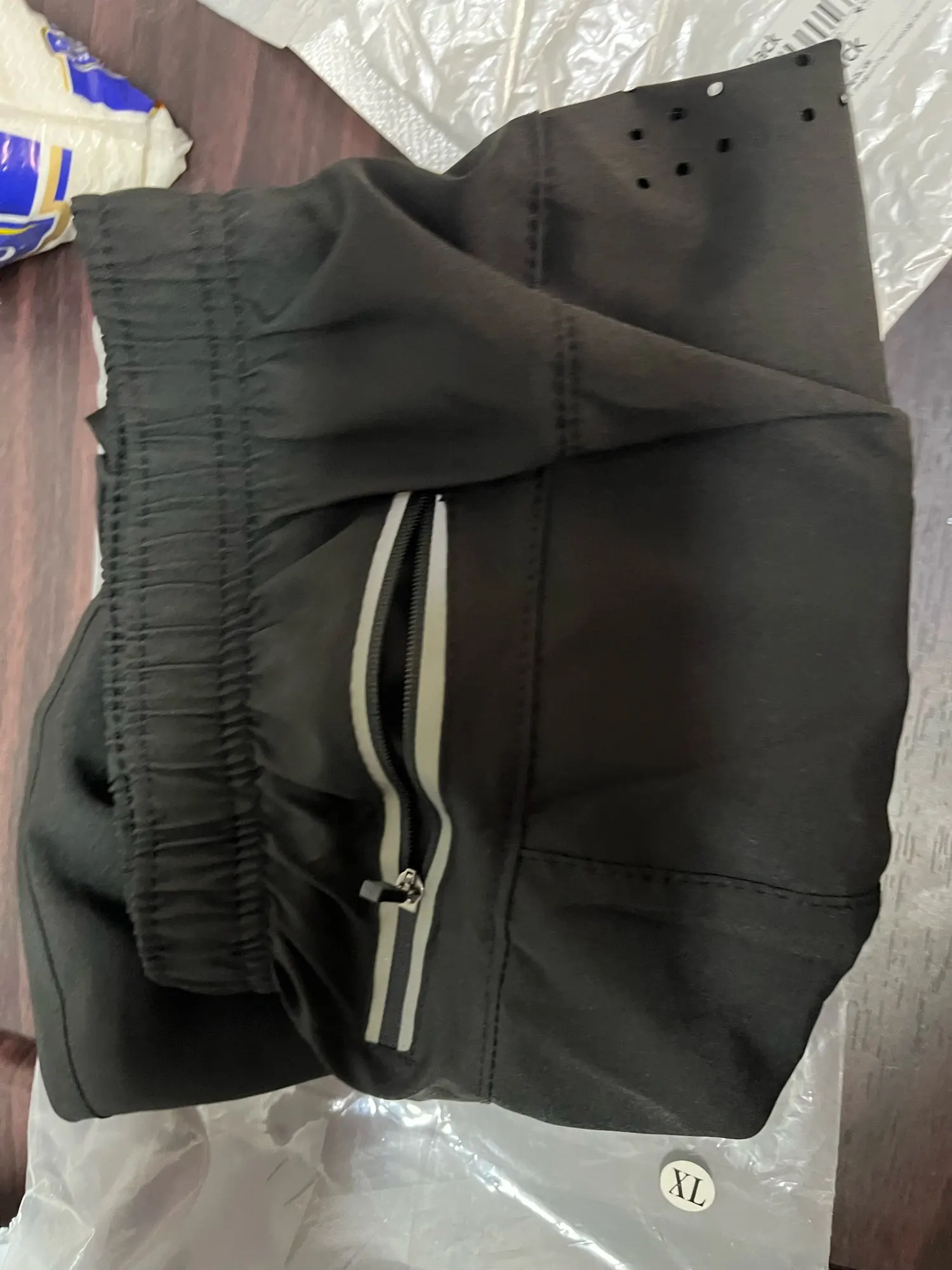 Men's Running Shorts Quick-drying Fitness Black Double Layer Shorts photo review