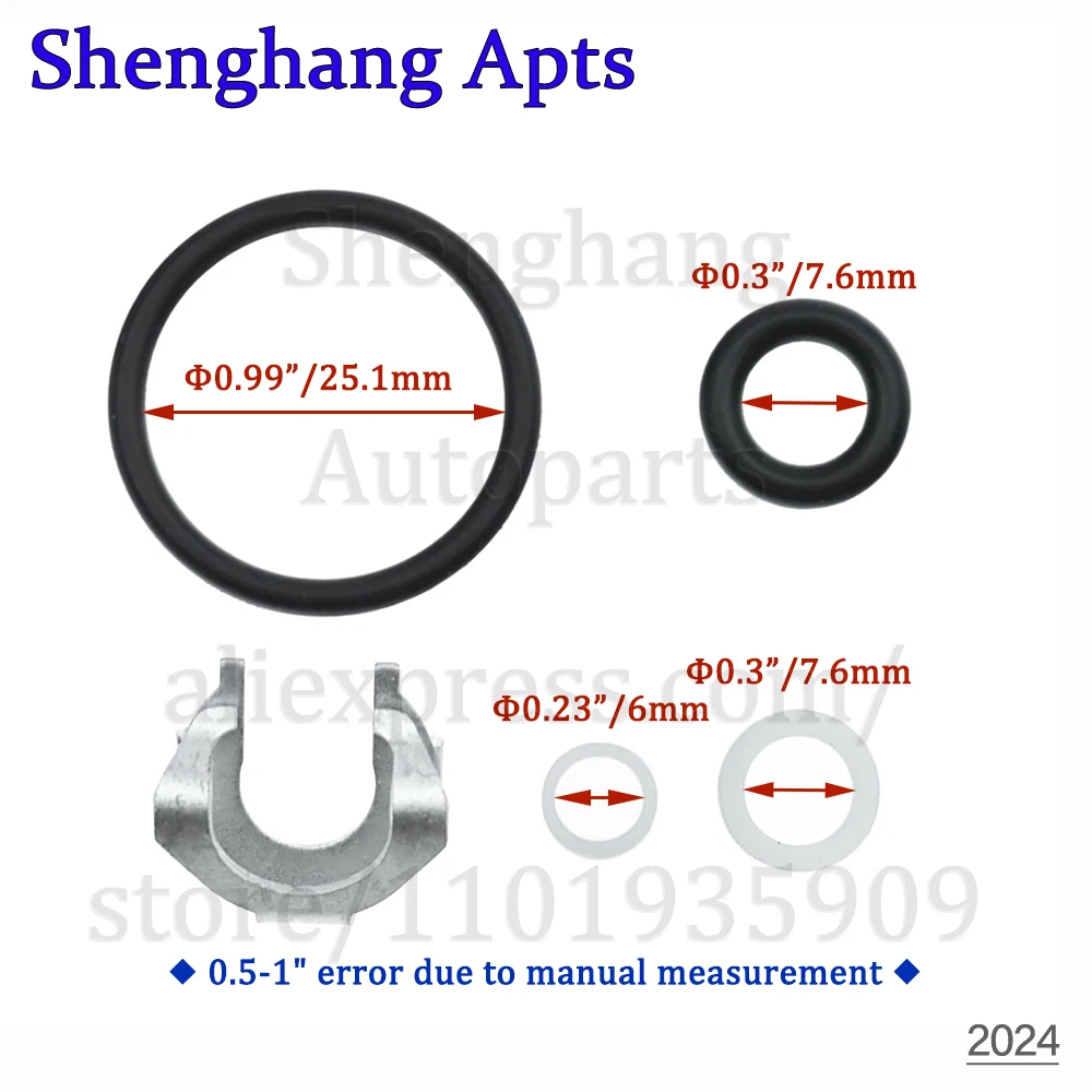 Fuel Injector Repair Seal Kit For VW Touareg Passat Eos CC Audi Q7 3.6L 06-16 95511091100,03H198149A,03H 198 149 For 03H906036E