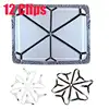 12 Clips Elastic Bed Sheet Clips, Sheet Fasteners for Slip-Resistant Bedding, Sofa Covers and Blankets, Household Tools 1