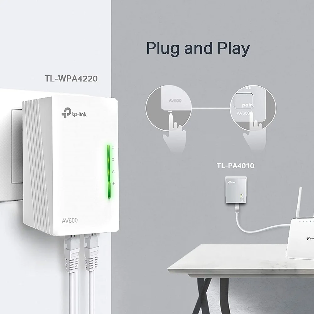 Kit PLC WiFi TP Link 500 Mbps