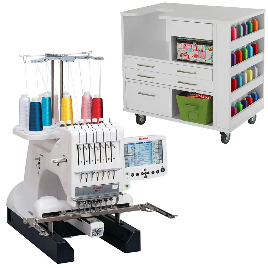 

BRAND NEW Top Selling JanomeS 7 needle Embroidery Machine for World Export!!