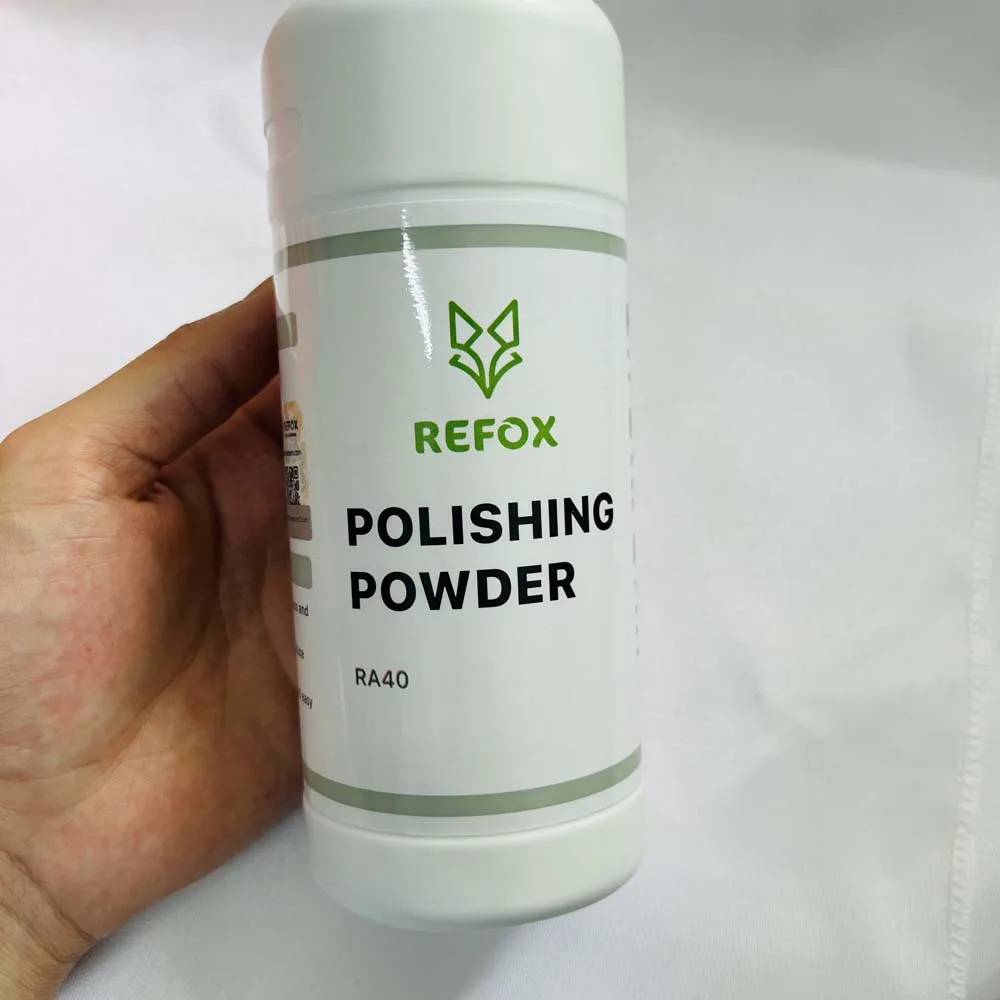 Refox Mobile Phone Front Back Glass Polishing Powder+Waterproof Adhesive for iPhone Samsung Watch Screen Refurbish Machine Tool