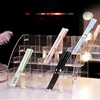 1-7 Tier Acrylic Pen Holder Stationery Store Storage Brush Case Display Stand Desktop Writing Pot Clear Writing Pencil Organiser 5