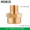 Professional 7pcs Airbrush Adaptor Kit Fitting Connector Set For Compressor Airbrush Hose Convert Plug 1/8" 1/4" BSP Male Femal 6