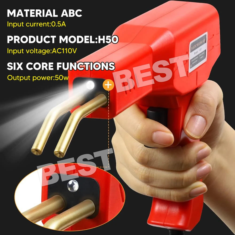 Handy Plastic Welder Garage Tool Bumper Crack Repair Welding Machine Staple Set — view 5
