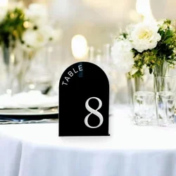 Elegant Gold Mirror 3D Table Numbers with Stand - Wedding Decor Signs - Table 1 - 25 (As shown)