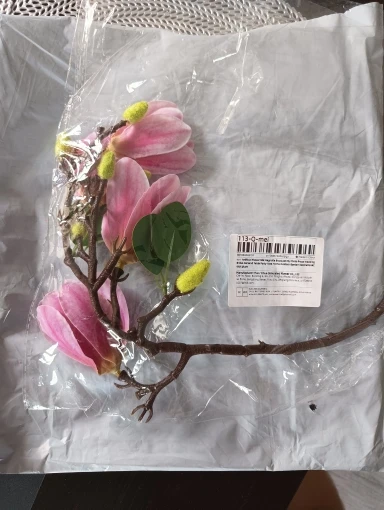 Artificial Flower Silk Magnolia Bouquet Diy Photo Props Wedding Bridal Garland Table Party Vase Home Outdoor Garden Decoration photo review