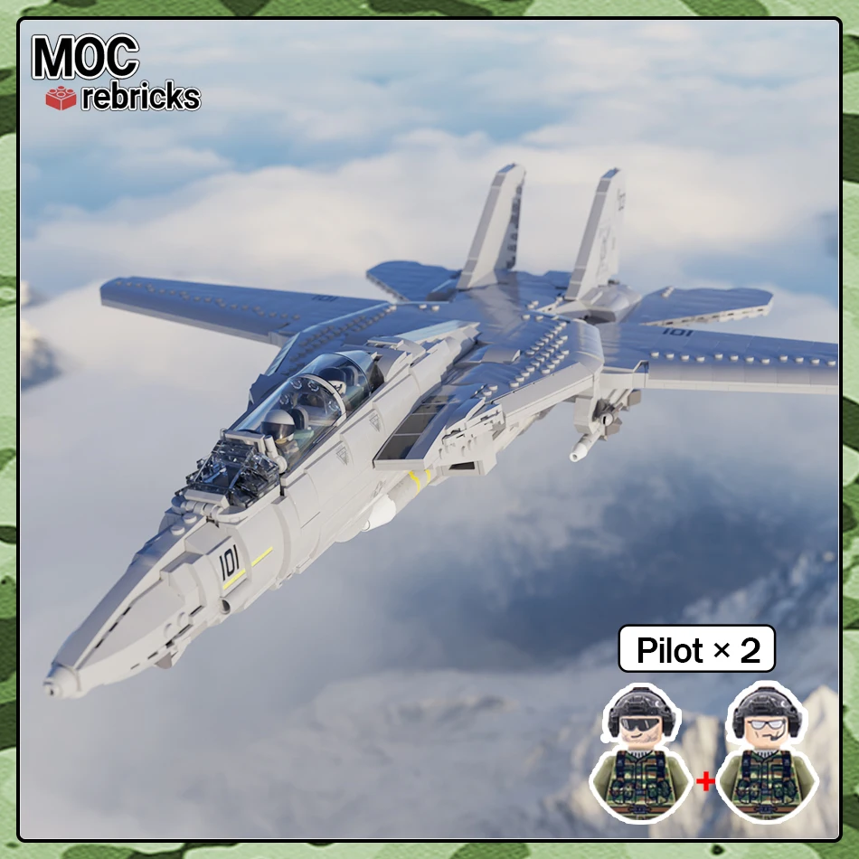 

Военная серия кубики MOC WW2 США ВВС F14 бойцов Tomcat строительные блоки модель самолета набор «сделай сам» Игрушки для мальчиков подарки на день рождения