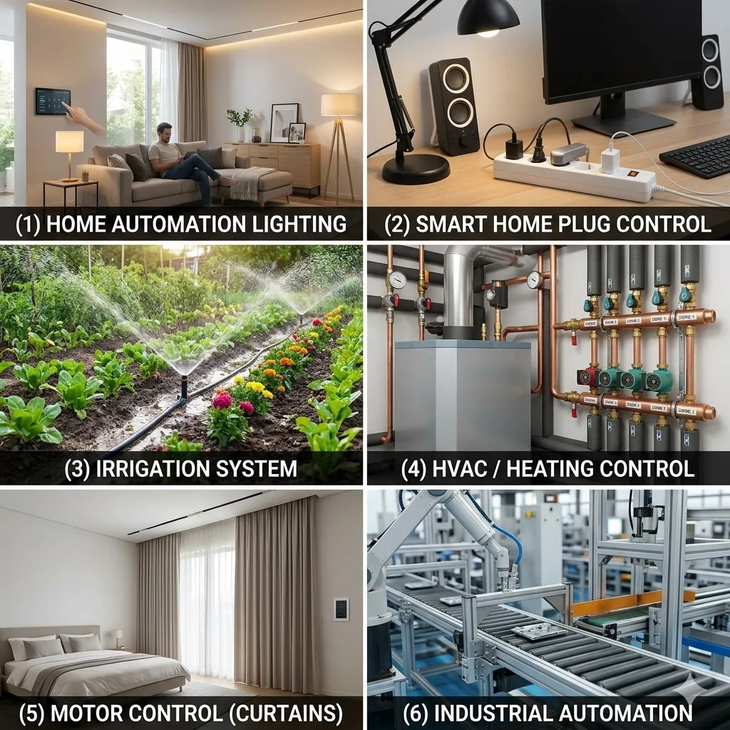 Home Automation 8-Channel Controller WiFi 12V/24V DC IoT Relay Switch Module Timer Compatible Tuya Smart Alexa Google Assistant