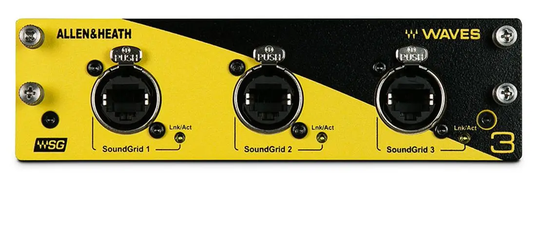 

Быстрая доставка Allen & Heath волны V3 128x128 волны аудио сетевая карта для dLive и Avantis