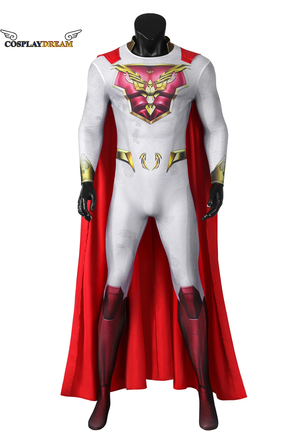 

Superhero Sheldon Sampson The Utopian Cosplay Costume Printing Jumpsuit Jupiter's Hero Outfit Halloween Carnival Bodysuit