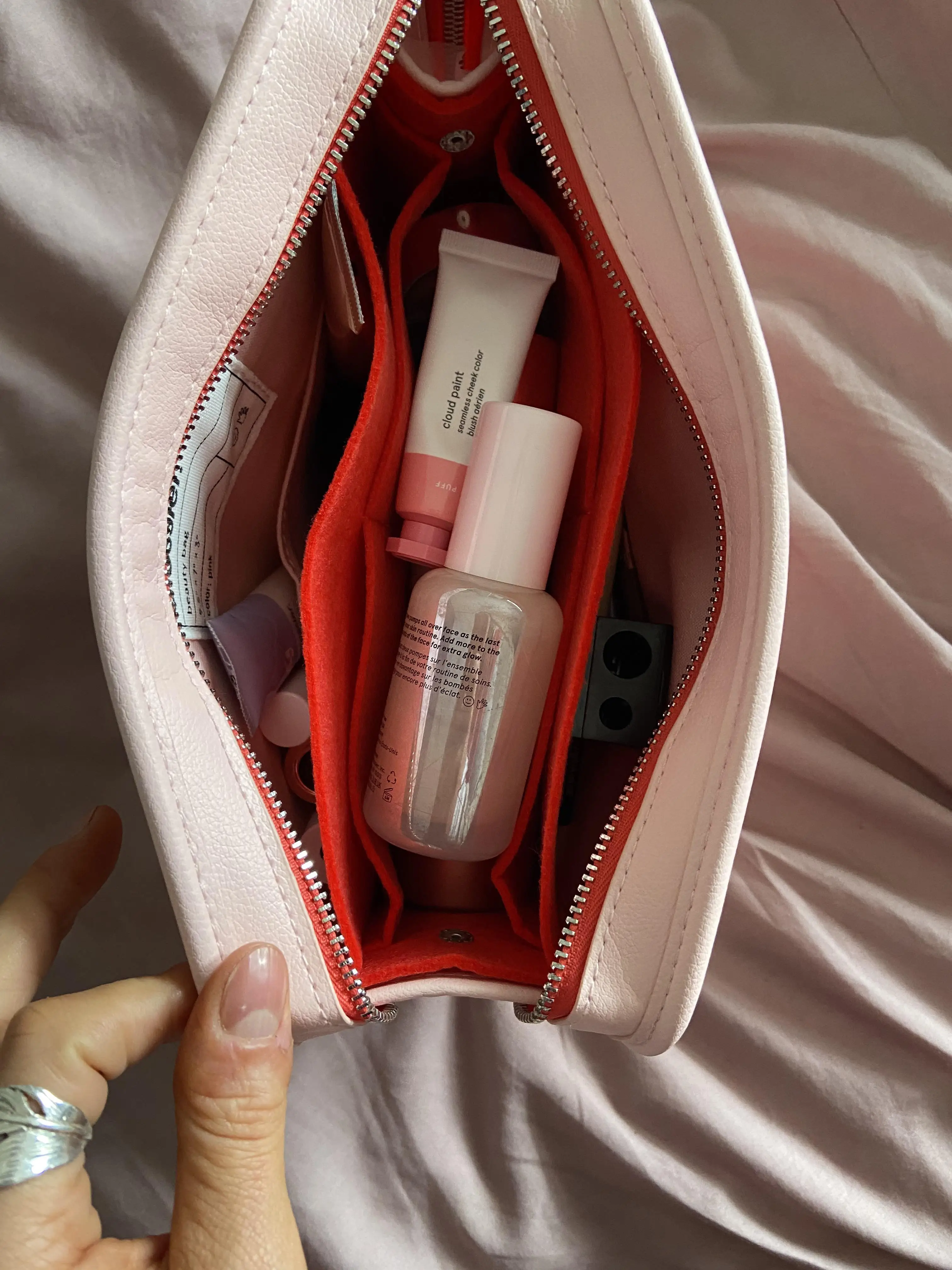 Glossier Beauty Makeup Bag Large Cosmetic Bag Toiletry Bag