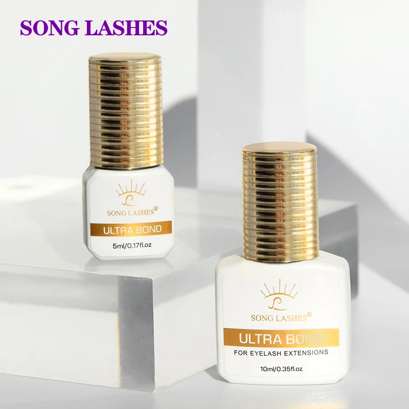 

Song Lashes 5ml/10ml Eyelash Glue Fast Drying Retention 50-60 Days Strong Adhesive Eyelash Extensions Makeup Tool
