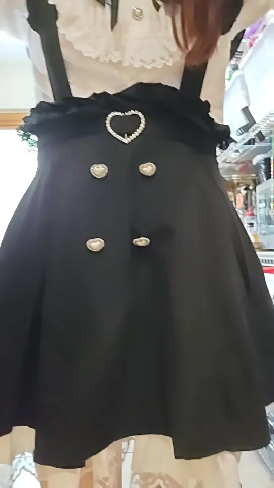 Noir Pearl Pinafore Coord - Jirai Kei Aesthetic photo review