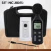 Digital Noise Sound Level Meter 30~130dBA A / C Frequency Weighting Tool Pre-calibrated Volume Tester W/ Tripod Hole 2