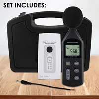Digital Noise Sound Level Meter 30~130dBA A / C Frequency Weighting Tool Pre-calibrated Volume Tester W/ Tripod Hole 2