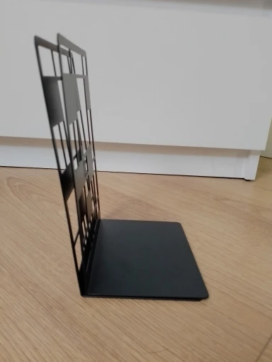 2pcs Bookcase Railing Book End Bookcase End Heavy Duty Book End Storage Bookcase Home Book End Book Holder Iron Bookcase photo review