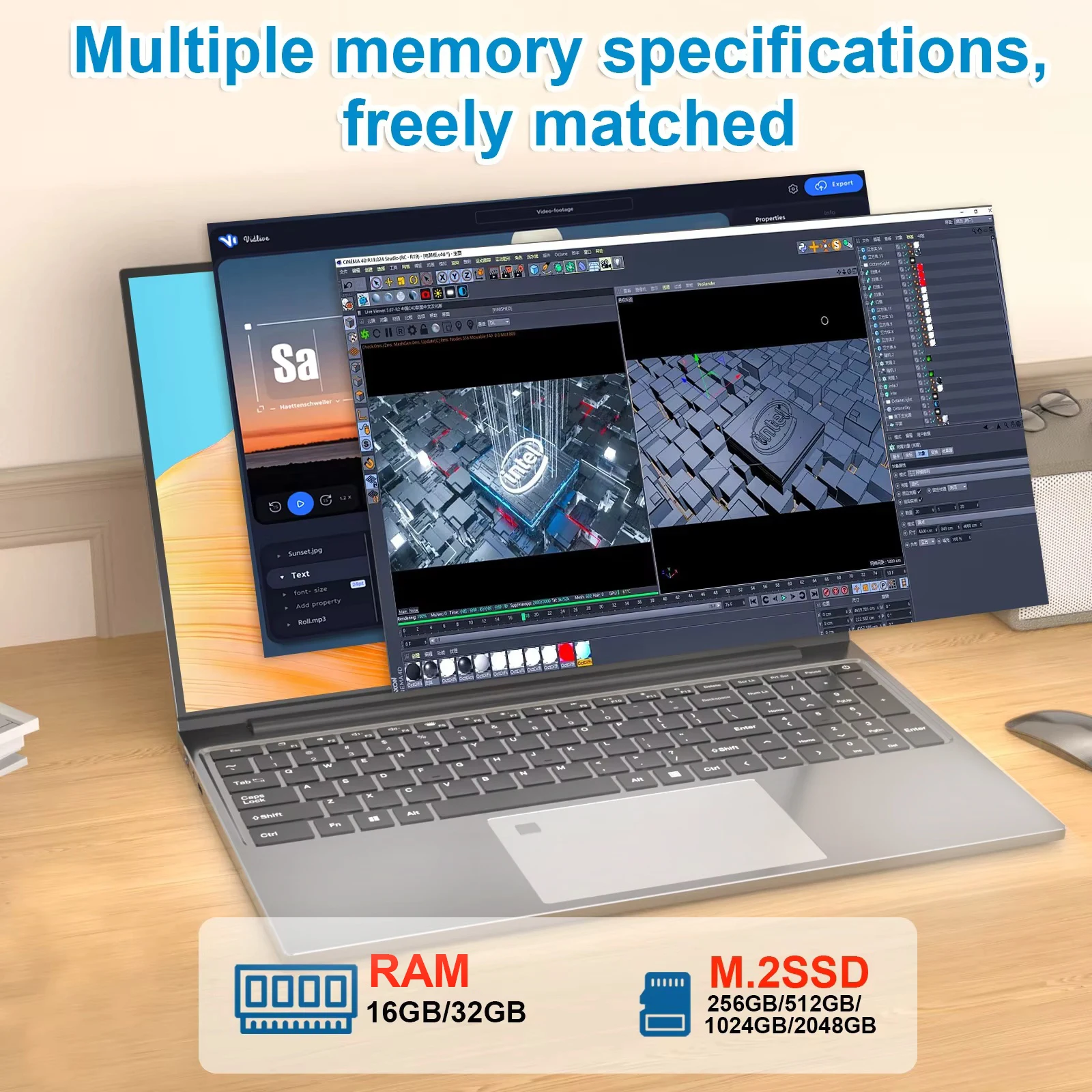 2026 Xiaman 15.6" Laptop Intel Core i9 10980HK Gamer Computer 16GB RAM 1TB SSD M.2 Windows 11 Backlit Keyboard 4K HD Notebook PC 5