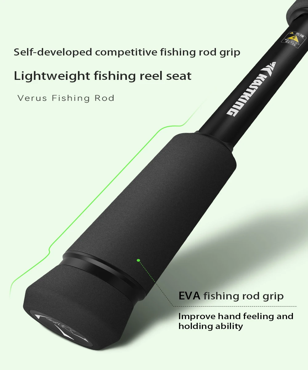 KastKing Verus Bait Finesse Spinning Casting Competition Fishing Rod 1.93-2.18m with 40T+30T Carbon Fiber for Fishing fishing rod