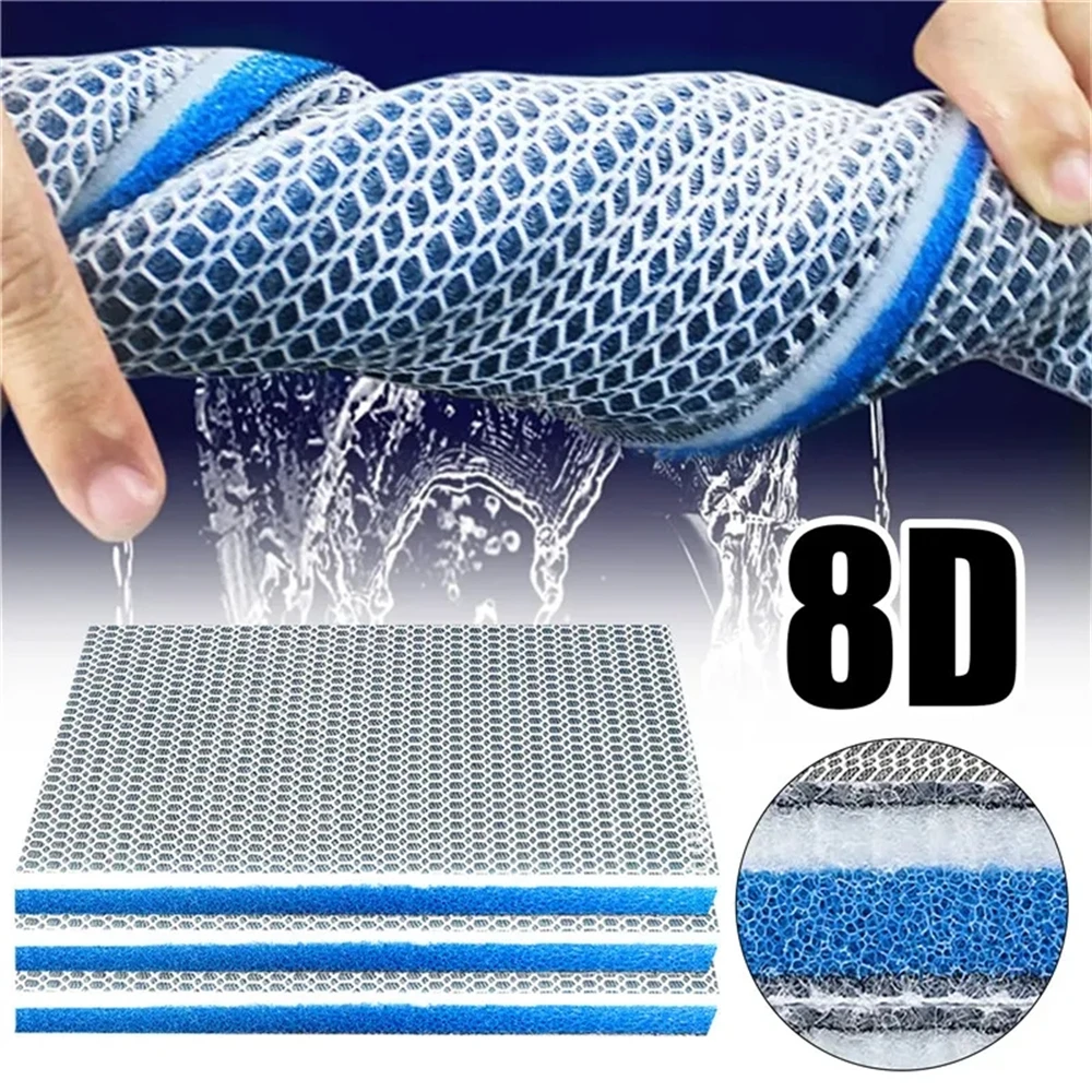 8D Aquarium Filter Media 8-Layer Filter Pads Bio Sponge Foam for Fish Tank Pond