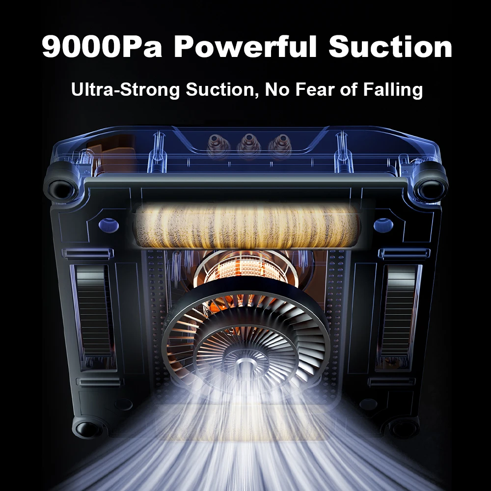 2026 روبوت تنظيف النوافذ Liectroux S9 مزود بفرشتين...