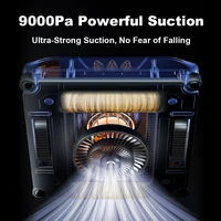 2026 Window cleaning robot Liectroux S9,with 2 roller brushes,6-way water pump spray,9KPa,frameless works,app control 5