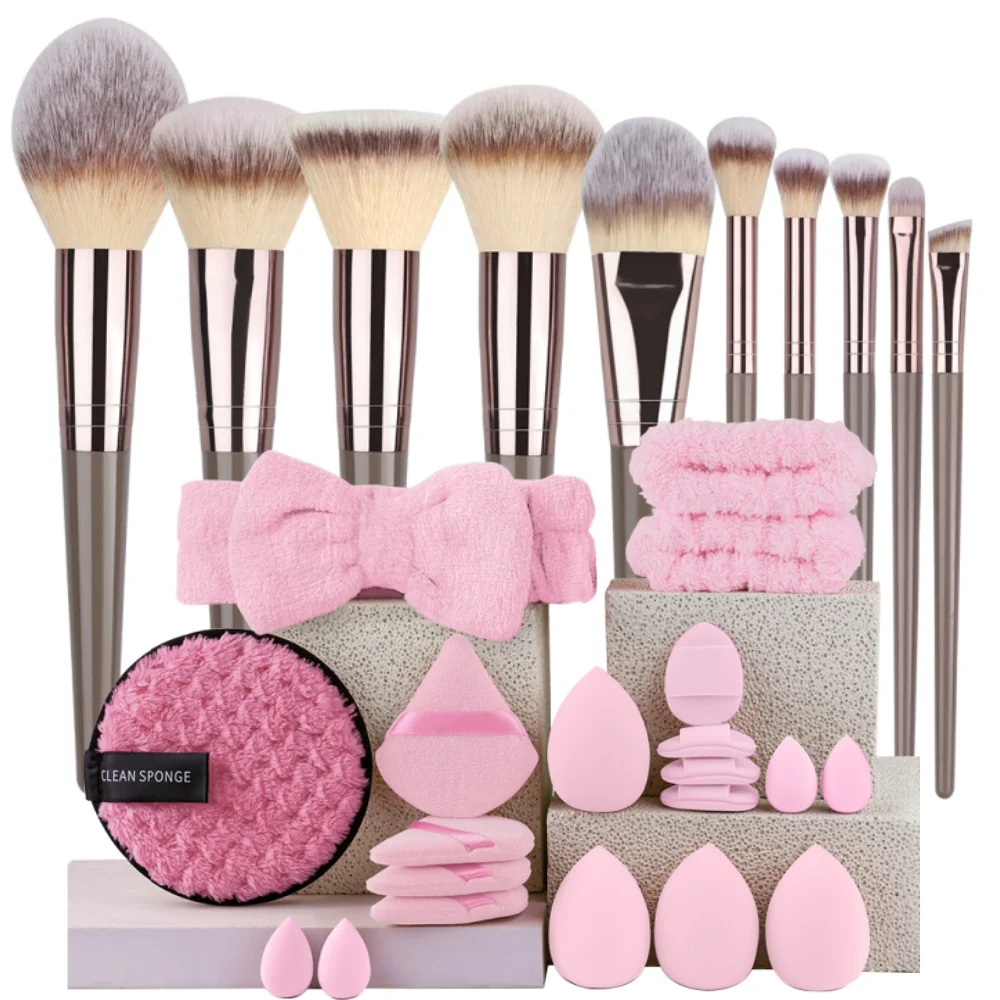 Luxury Soft Fluffy Cosmetic Brush Set for Effortless Beauty