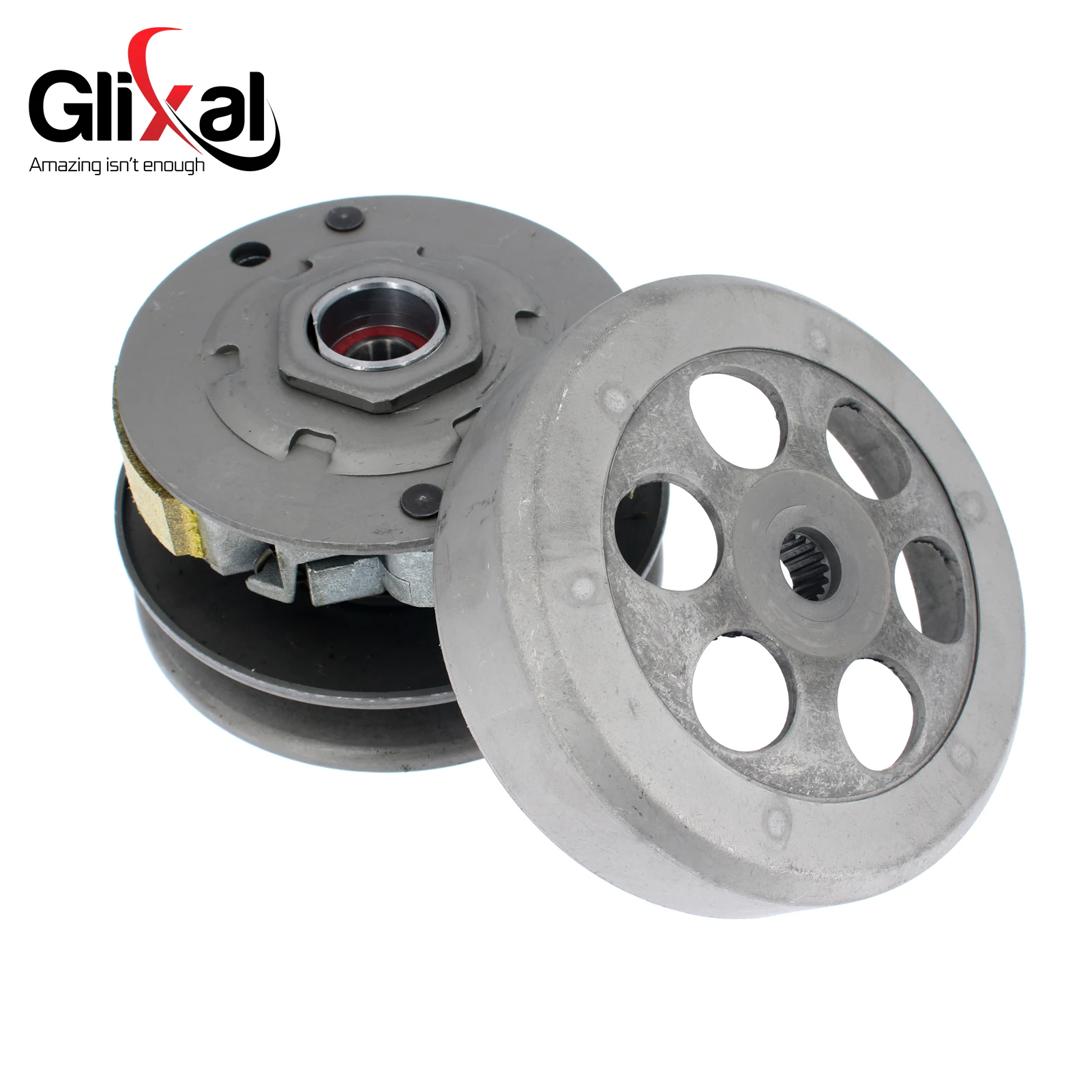 Glixal Jog 49cc 50cc Clutch Assy with Bell for 1PE40QMB 1E40QMA Scooter