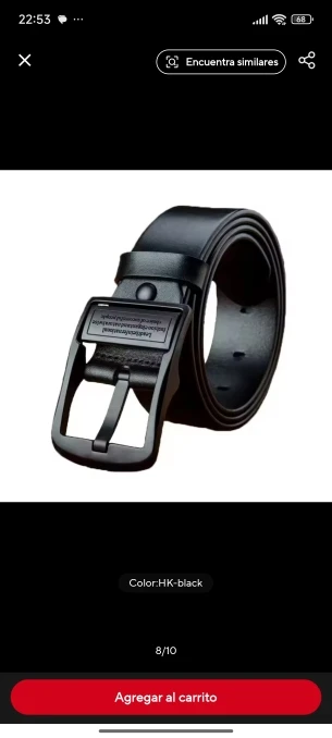 MIDNIGHT SOVEREIGN™ – Black Buckle Genuine Leather Belt photo review