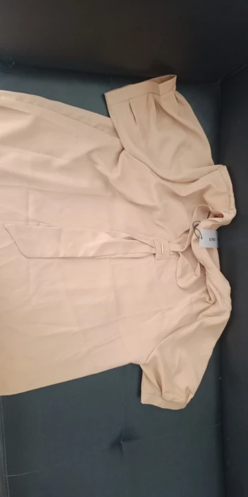 Summer Casual Chiffon Blouse with Tie Detail photo review