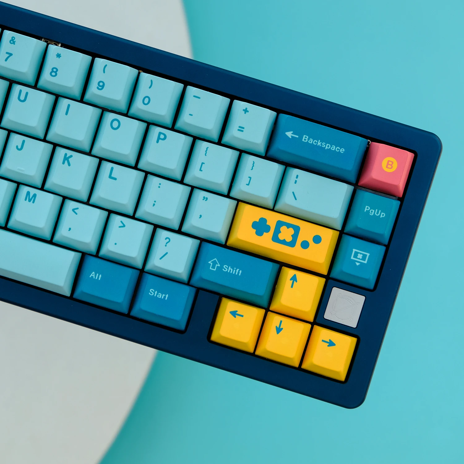 Chaves Gmk Retrocast Keycaps Cereja Perfil Pbt Tintura Sublimação Teclado Mecânico para mx Switch com 6.26u 7u Spaceba 134 - Imagem 4