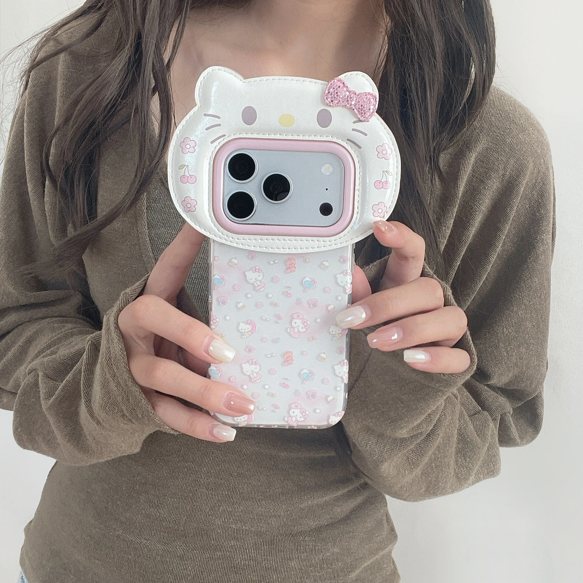 Charming 3D Cartoon Camera Frame Phone Case - Fashionable and Cute Anti-Fall Design
