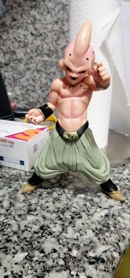18cm Anime Dragon Ball Action Figures Super Saiyan One Figures Buu PVC Model Toys Car Decoration Collection Toys For Kids Gifts photo review