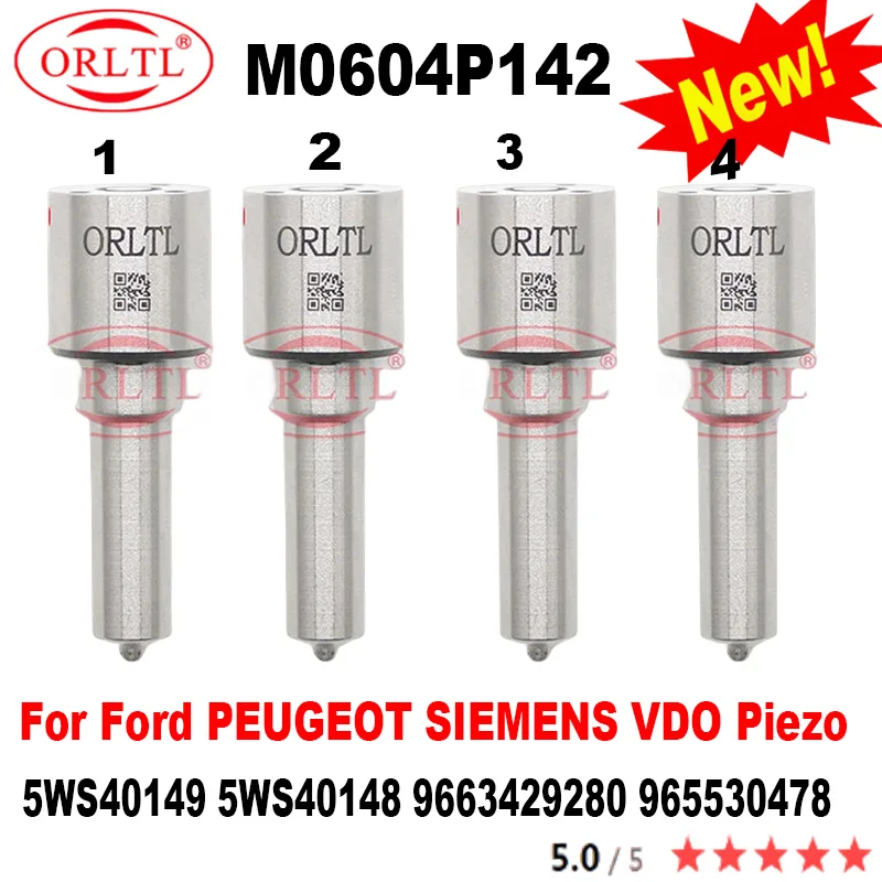 

4 шт. M0604P142 для Ford PEUGEOT SIEMENS VDO Piezo 5WS40149 5WS40148 9663429280 965530478 Подлинная форсунка Форсунки с общей топливной магистралью