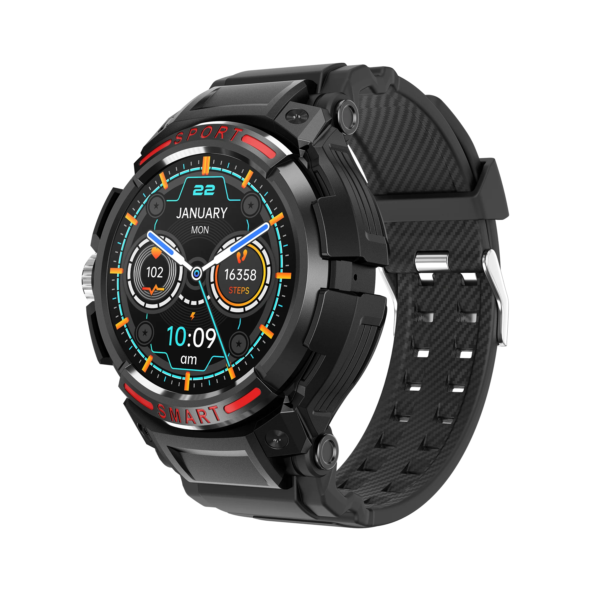 

New product GT100 smart watch Bluetooth headset 2-in-1 dual-call NFC Alipay heart rate body temperature blood oxygen and other h