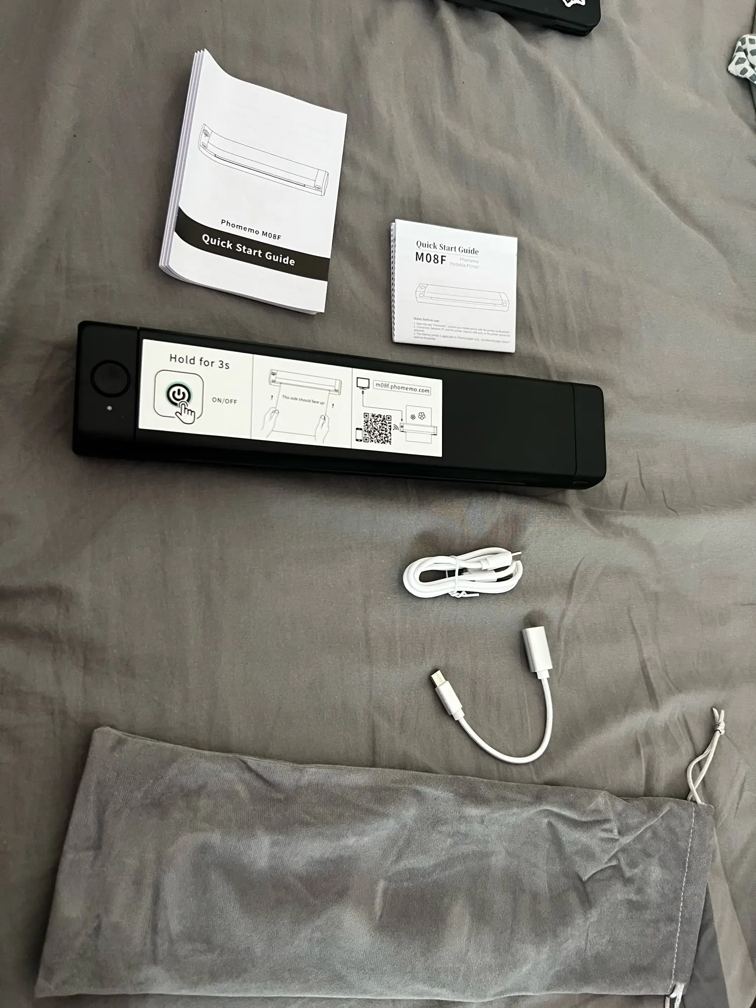 Attachment image review on M08F A4 Portable Thermal Printer