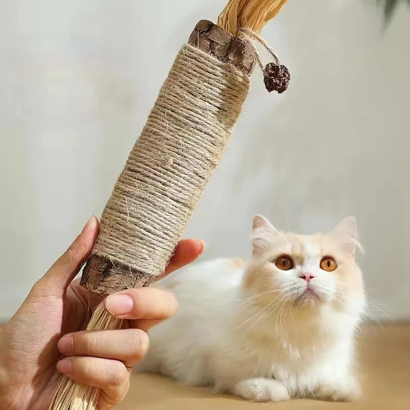 

38cm Cat Toys Cleaning Teeth Silvervine Chew Stick Pet Snacks Sticks Natural Stuff with Catnip for Kitten Catnip Teasing Toys