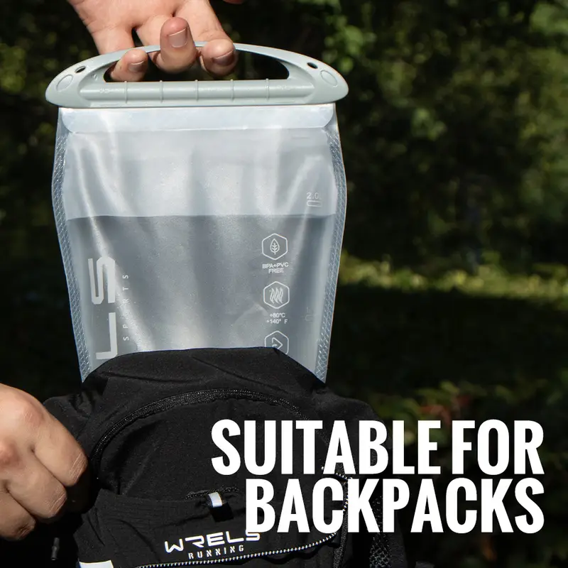 WRELS  1.5L/2L/2.5L/3L TPU Hydration Bladder BPA Free Water Reservoir Water Bag for Running Cycling Hiking Water Storage Bag - Image 4