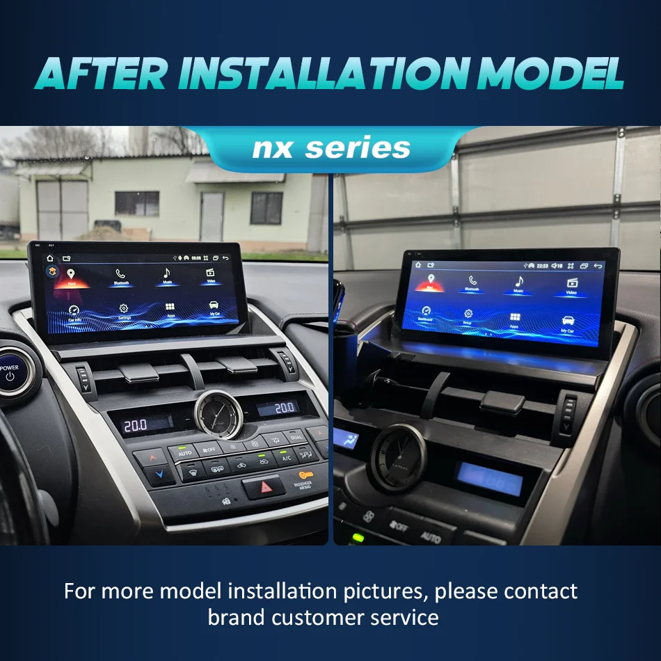 Nunoo-Radio Multimedia con GPS para coche, dispositivo con Android 14, CarPlay, DSP, 4G, WiFi, para Lexus NX NX200 NX200T NX300h 2014-2021