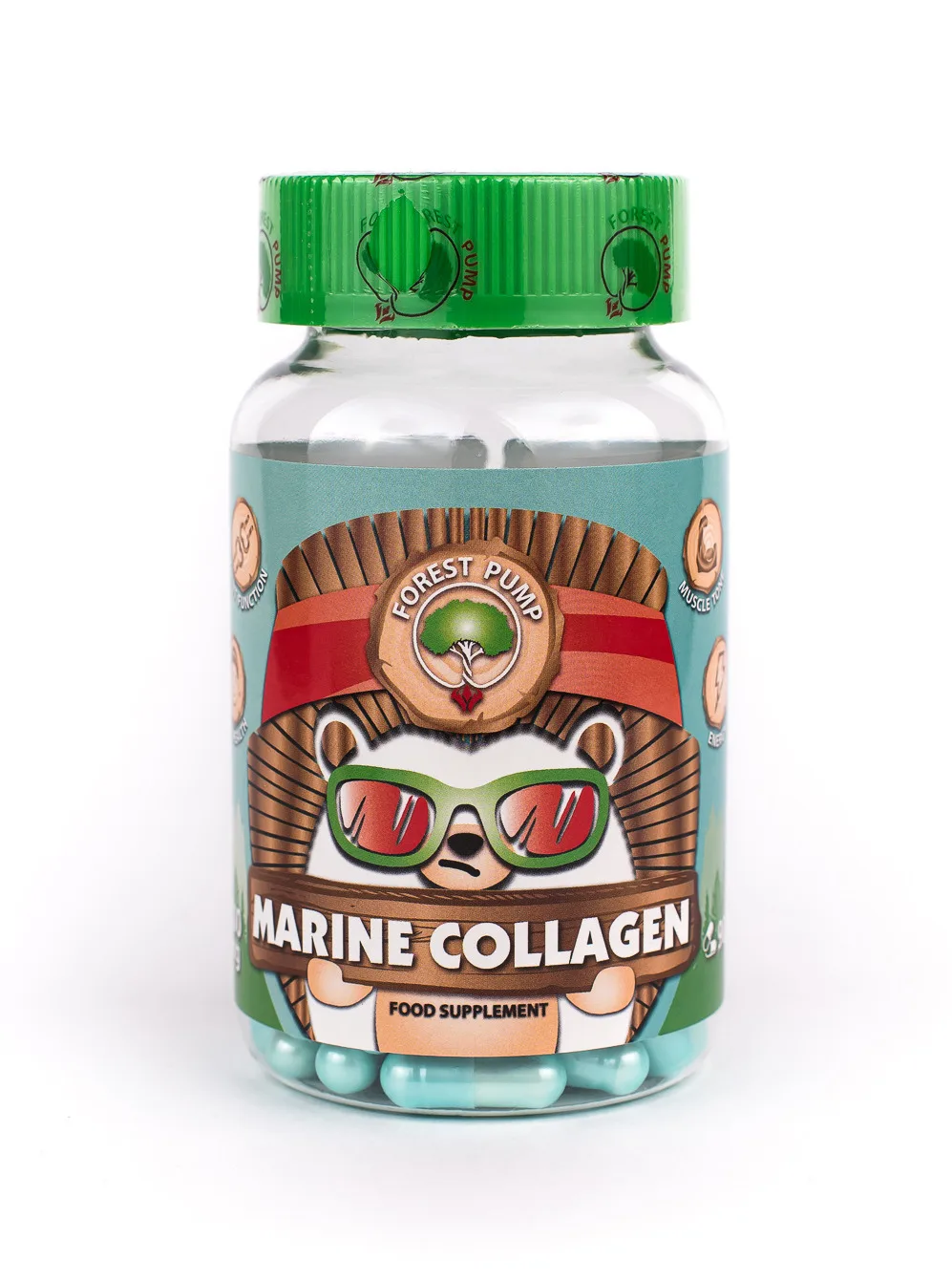 Forest Pump Marine Collagen/Морской коллаген/Препарат для хрящей,связок и суставов/ 90 капсул