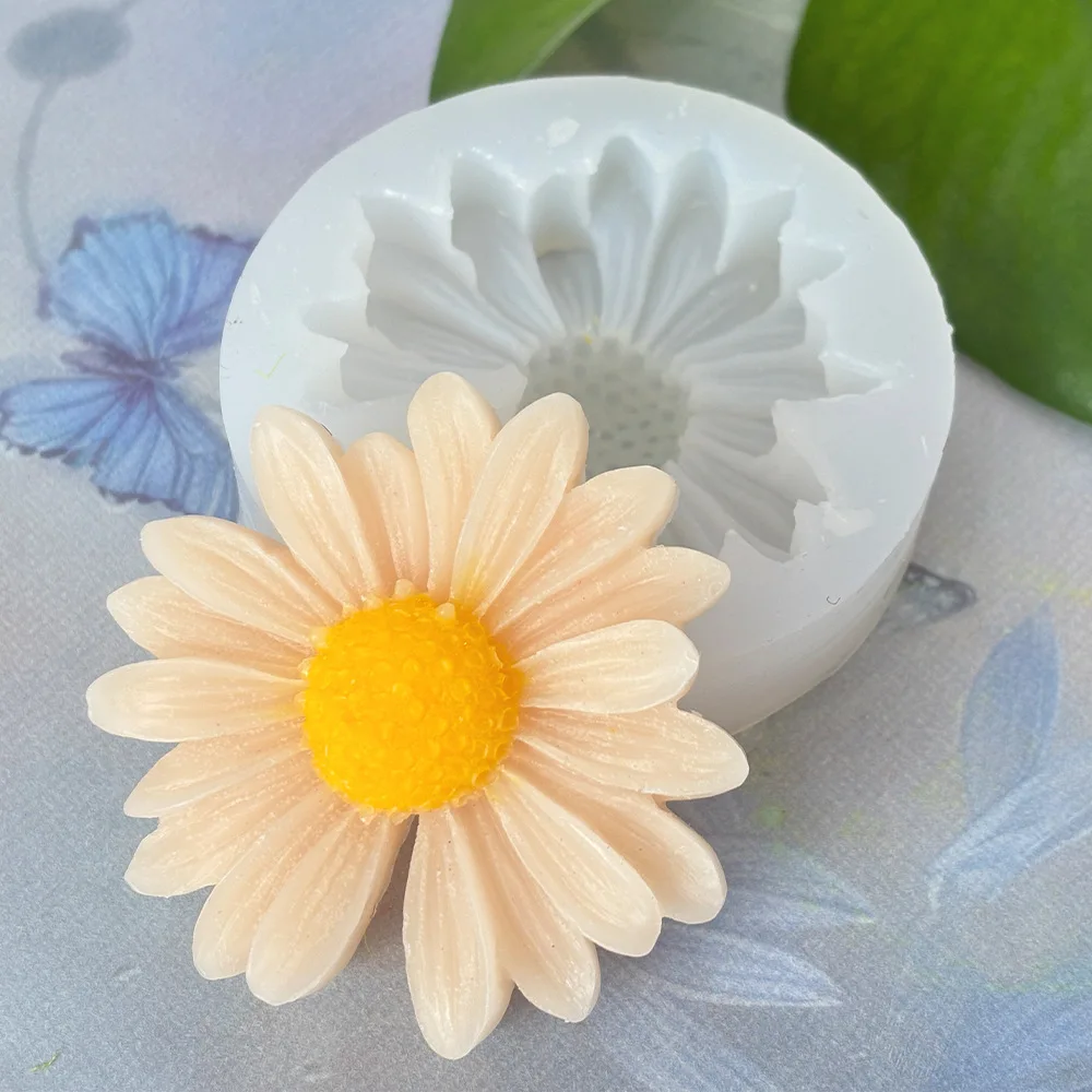 1pc Daisy Silicone Candle Mould Handmade Aromatherapy Candle DIY Silicone Mold Decoration Mould silicone mold silicone candle mold aromatherapy candle mold silicone candle molds candle mold