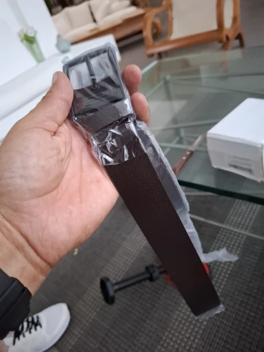 MIDNIGHT SOVEREIGN™ – Black Buckle Genuine Leather Belt photo review