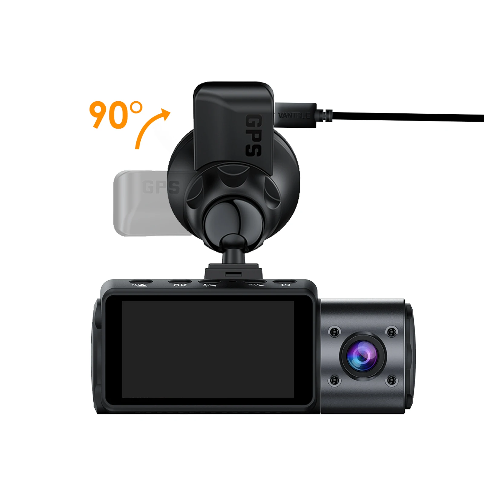 Vantrue Dash Cam GPS Receiver Module Type C&Mini USB Port Car Suction Cup Mount for Windows and Mac car suction cup bracket